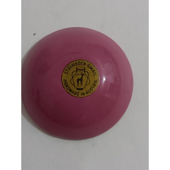 Steinbock Austria Hand Made Enameled Trinket or Spice Bowl's Set of 3 - Picture 5 of 8